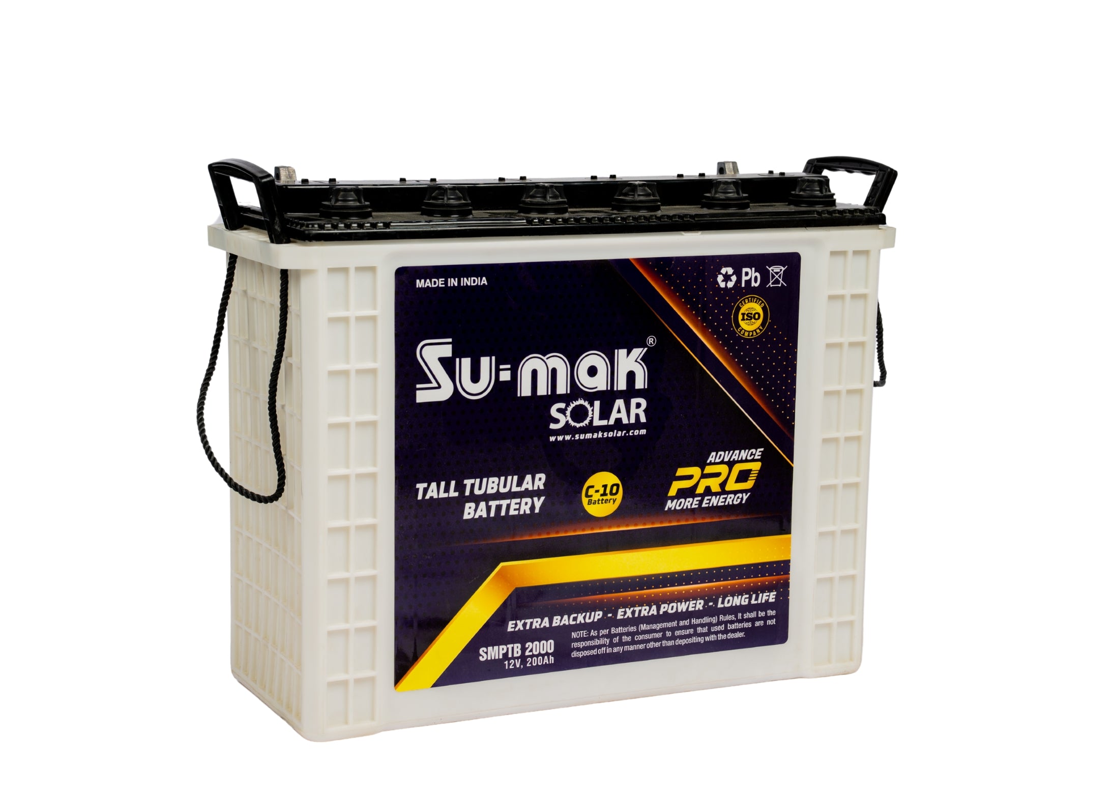 SUMAK TALL TUBULAR BATTERY ADVANCE PRO 200AH/12V (C-10)
