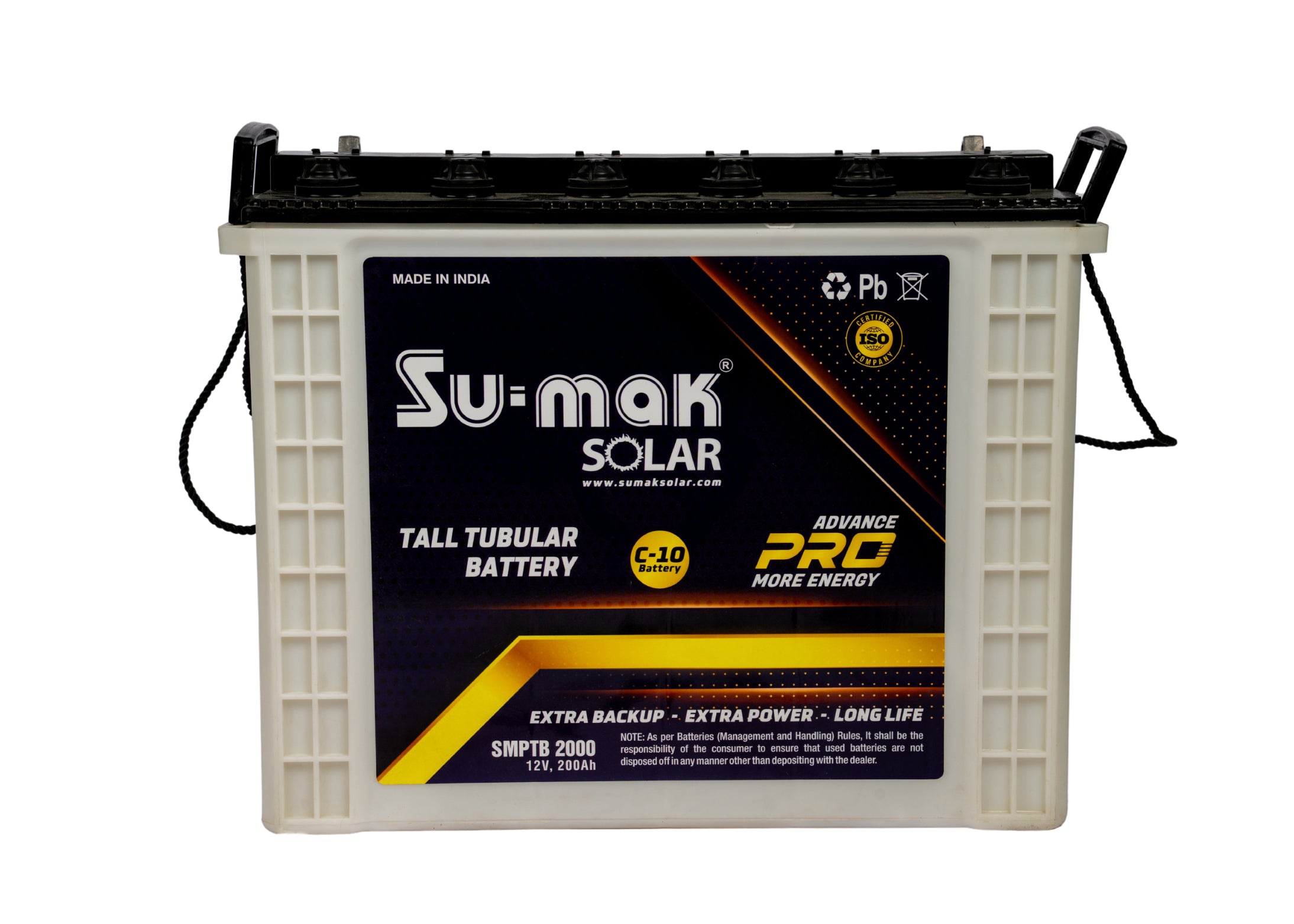 SUMAK TALL TUBULAR BATTERY ADVANCE PRO 200AH/12V (C-10)