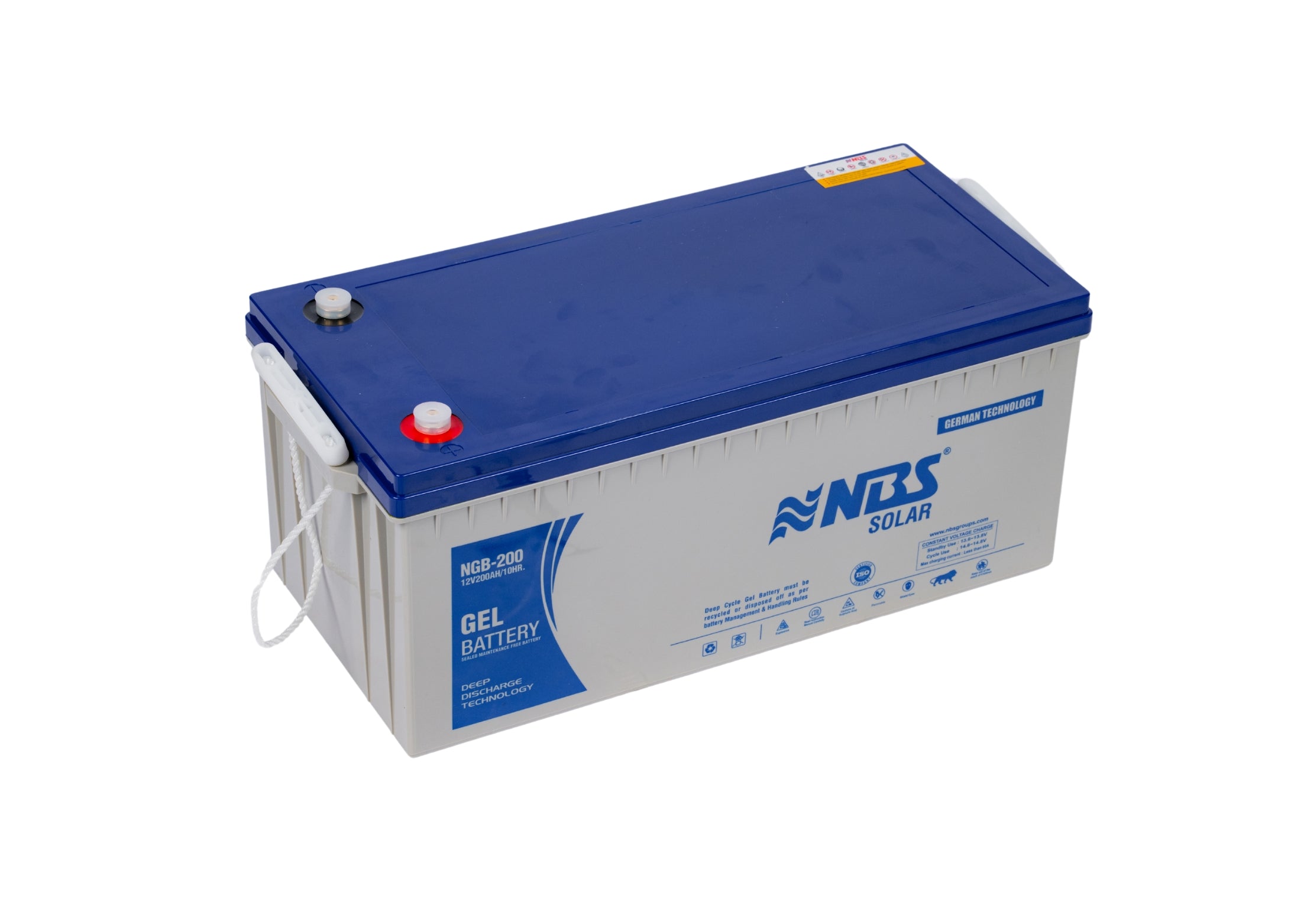 NBS SOLAR DEEP CYCLE GEL BATTERY 200AH/12V