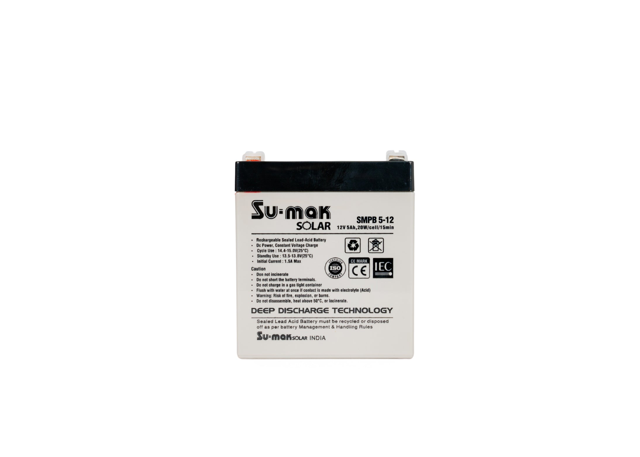 SUMAK SMF BATTERY 5AH/12V
