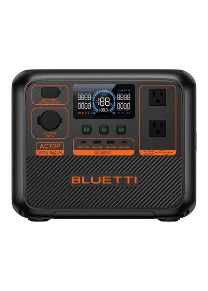 BLUETTI PORTABLE POWER STATION AC70P (1000W)