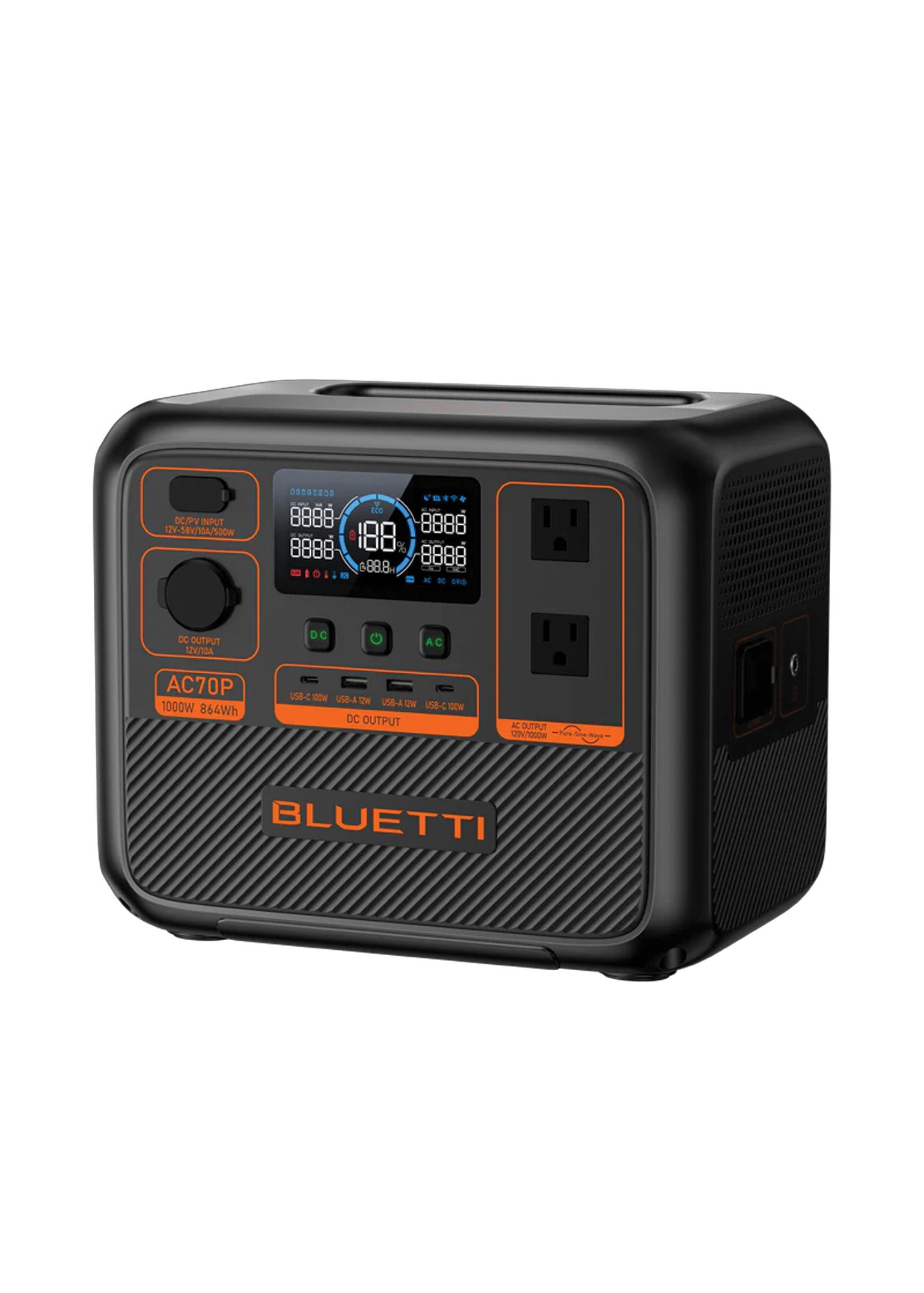 BLUETTI PORTABLE POWER STATION AC70P (1000W)