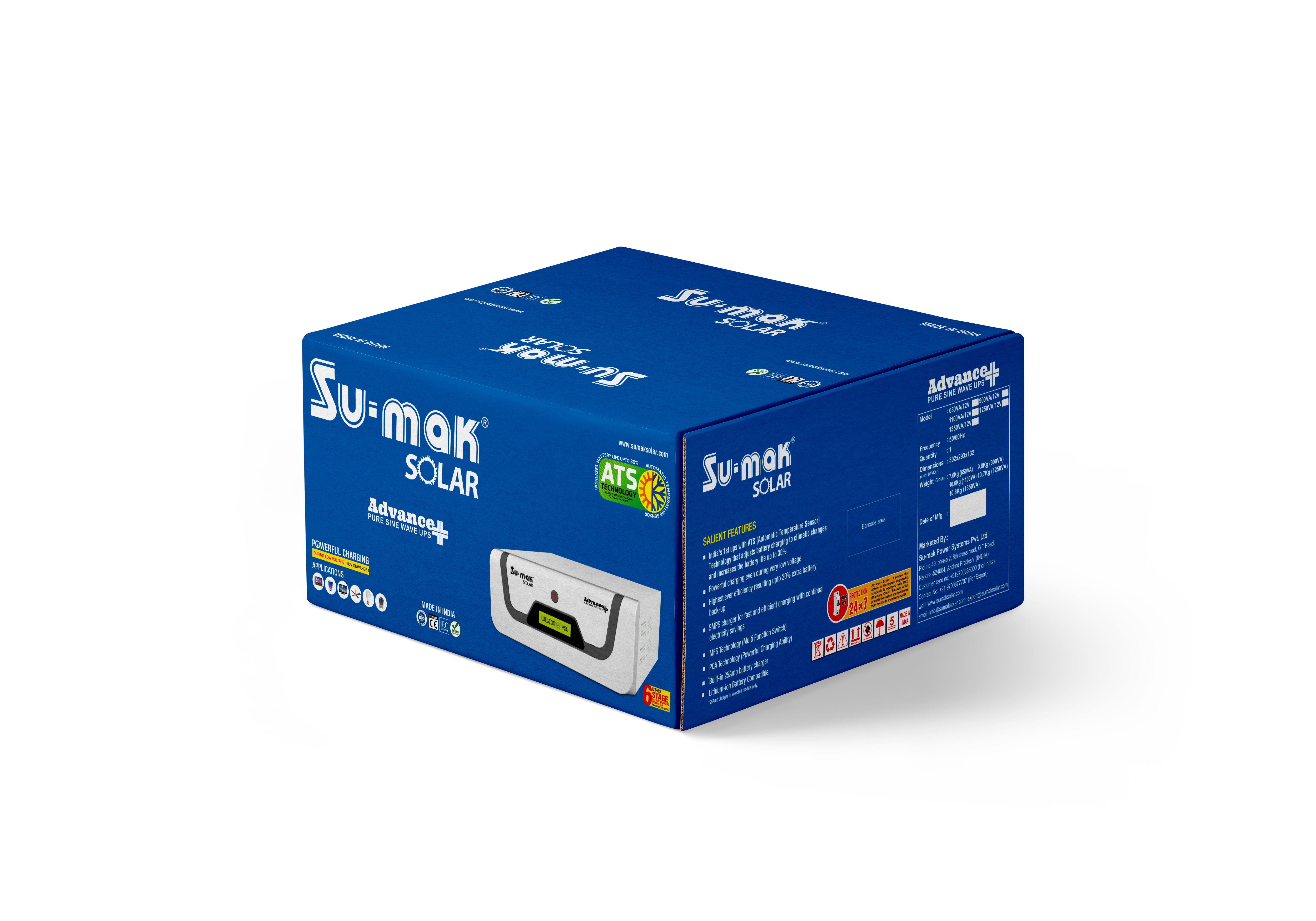 SUMAK INVERTER ADVANCE + 1250 VA/12V