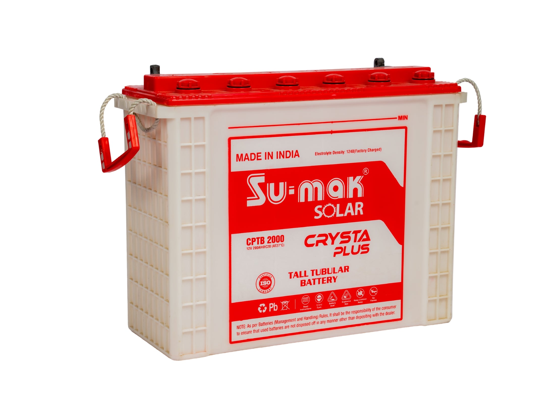 SUMAK TALL TUBULAR BATTERY CRYSTA PLUS 200AH/12V (C10)