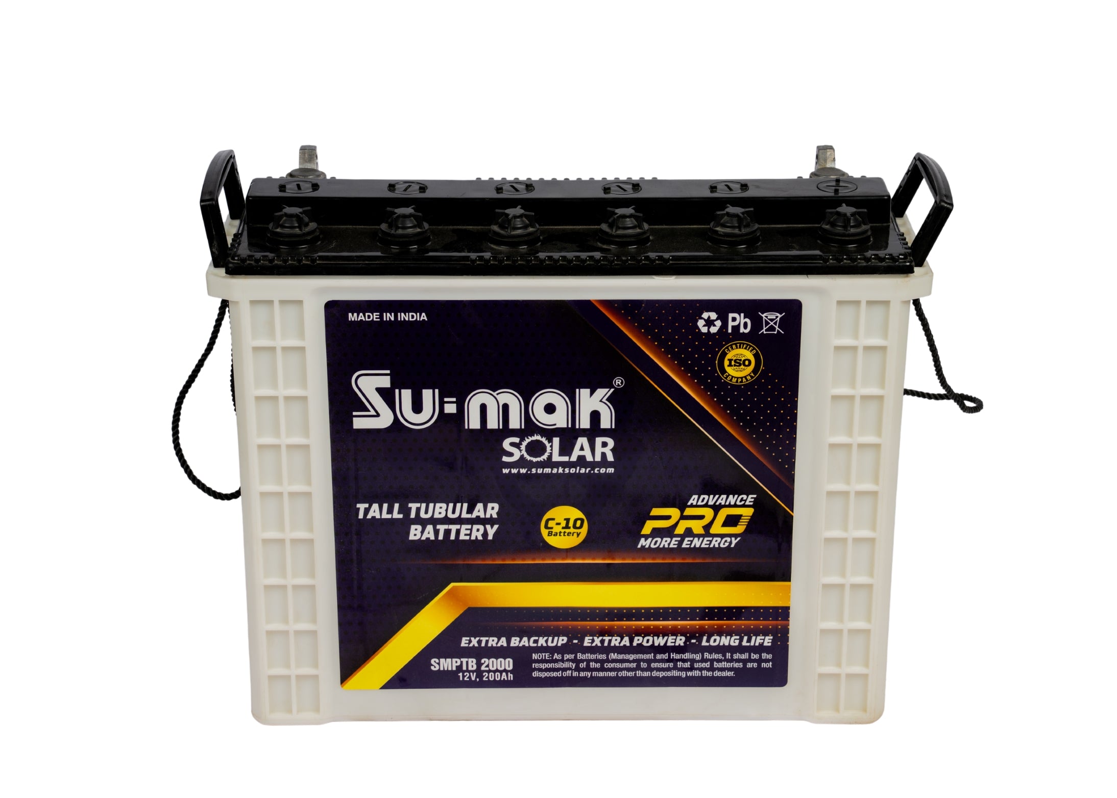 SUMAK TALL TUBULAR BATTERY ADVANCE PRO 200AH/12V (C-10)