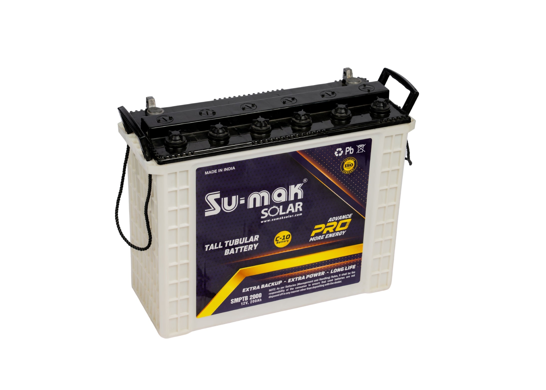 SUMAK TALL TUBULAR BATTERY ADVANCE PRO 200AH/12V (C-10)
