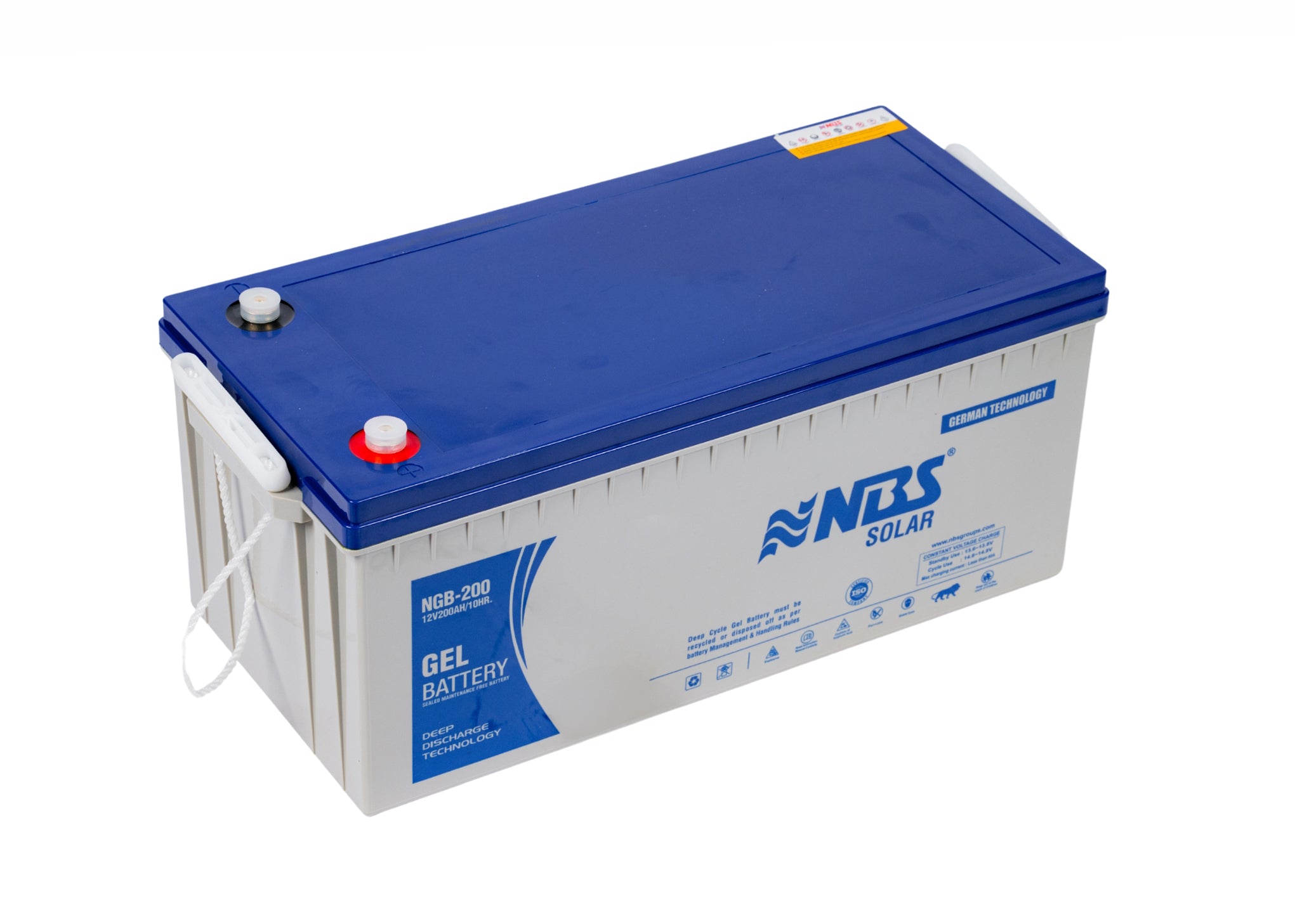 NBS SOLAR DEEP CYCLE GEL BATTERY 200AH/12V