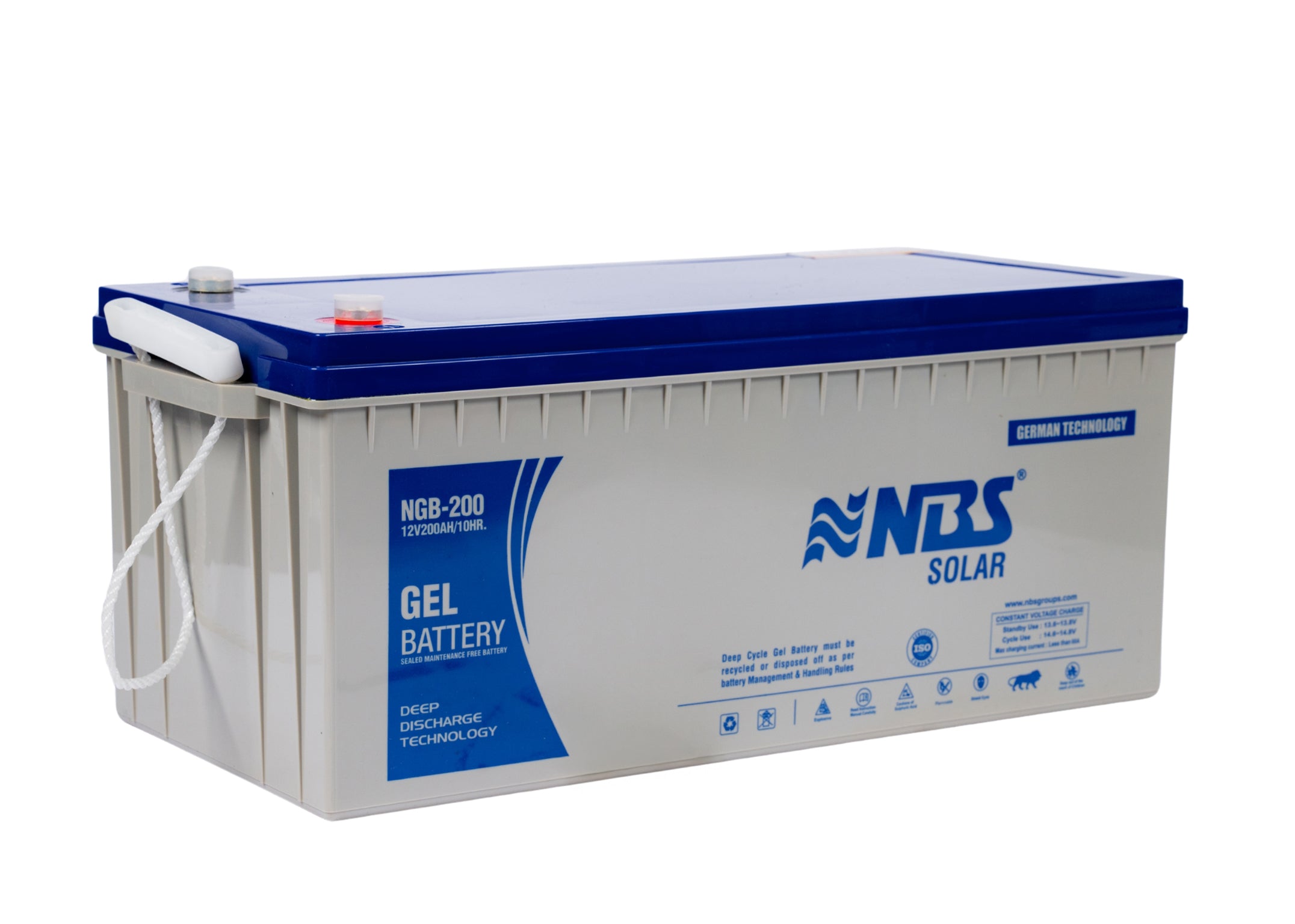 NBS SOLAR DEEP CYCLE GEL BATTERY 200AH/12V