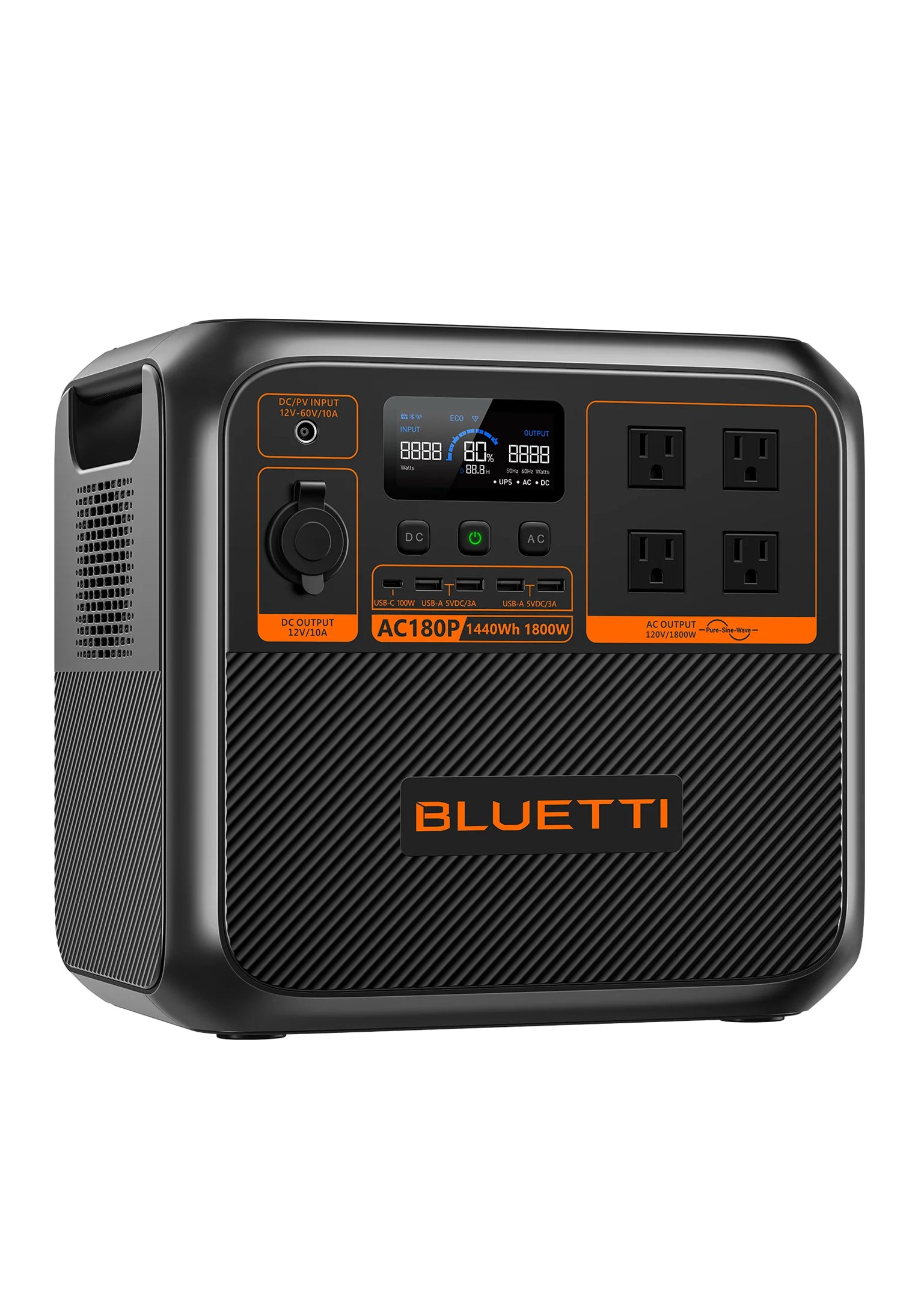 BLUETTI PORTABLE POWER STATION AC180P (1800W)