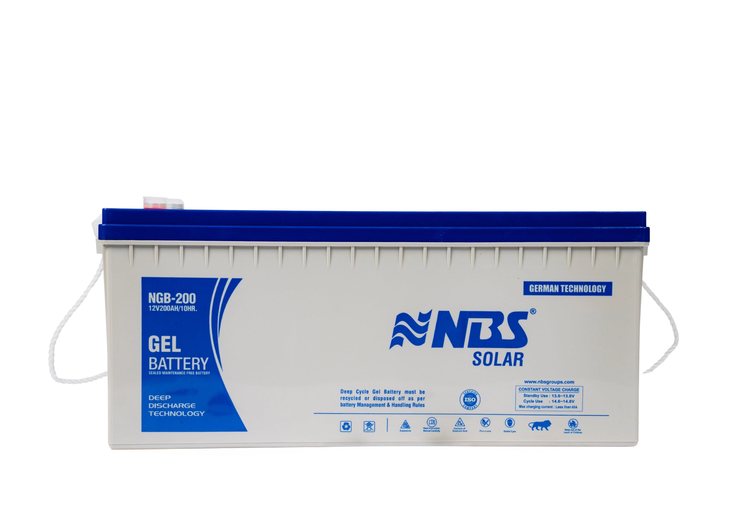 NBS SOLAR DEEP CYCLE GEL BATTERY 200AH/12V