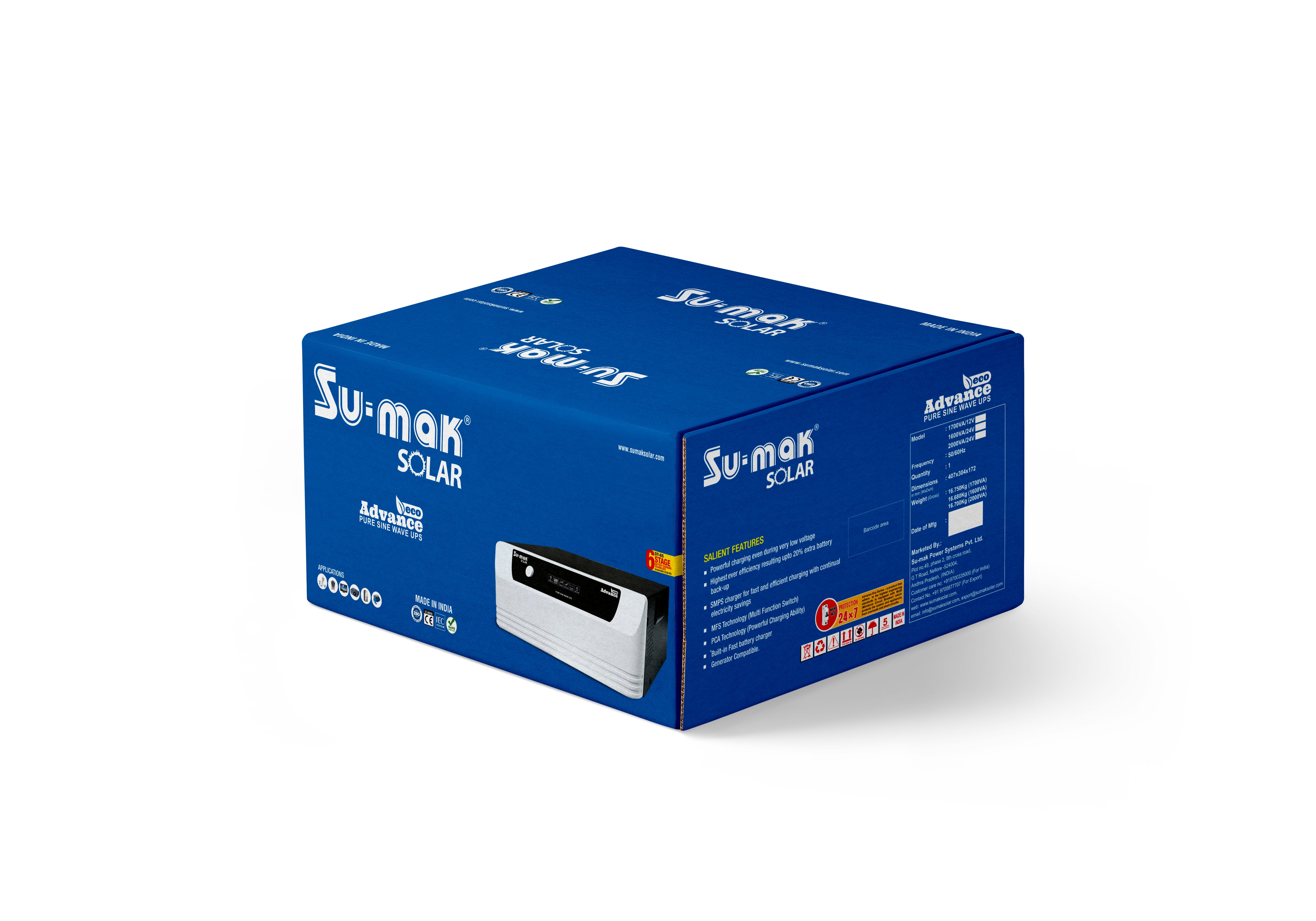 SUMAK INVERTER ADVANCE ECO 2000VA/24V LED